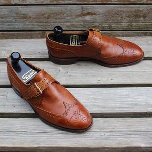 Early 90s Church's for Dack's Tan Monk Strap, Men's 10 Wide US, Made in England